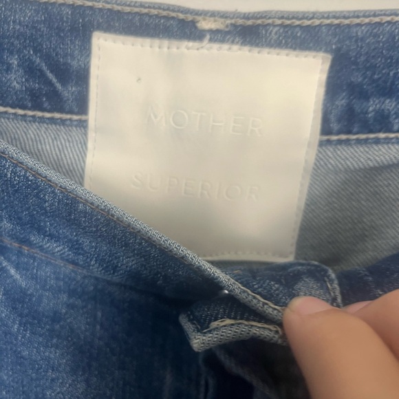 Mother The Tomcat Distressed Crop Jeans in Playing with Scissors size 32 - Picture 5 of 11